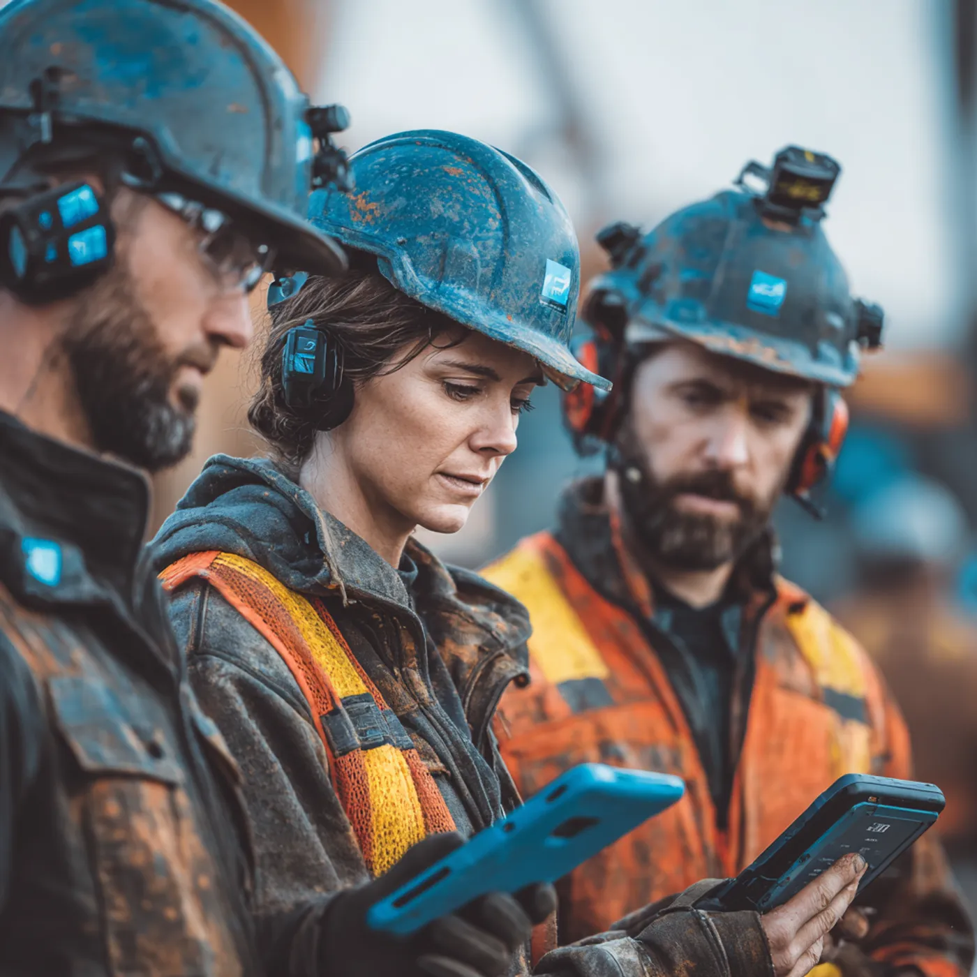 Équipement de sécurité sur un chantier de construction